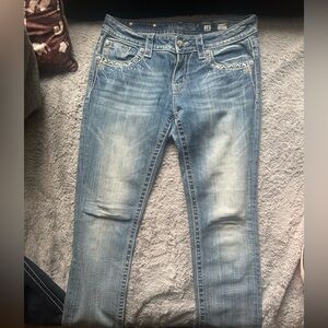 Miss Me Faded Blue Skinny Jeans